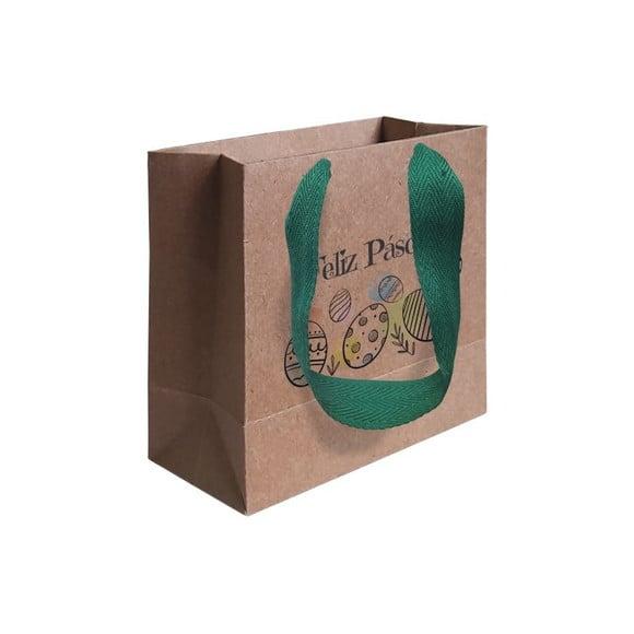 Sacolinha com Alça, Feliz Páscoa, Personalizada. Mod.09.