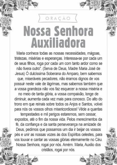 Santinho Nossa Senhora Auxiliadora. Pcte c/ 250 Unids