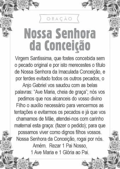 Santinho Nossa Senhora da Conceição. Pcte c/ 250 Unids
