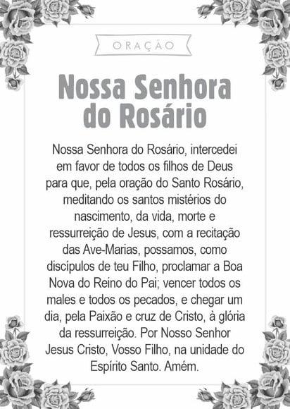 Santinho Nossa Senhora do Rosário. Pcte c/ 250 Unids