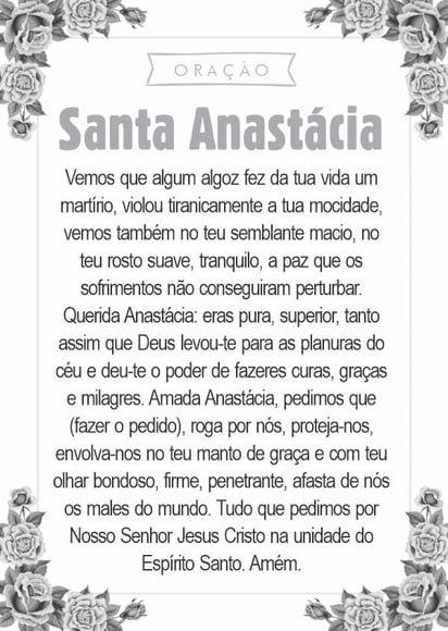 Santinho Santa Anastácia. Pcte c/ 250 Unids