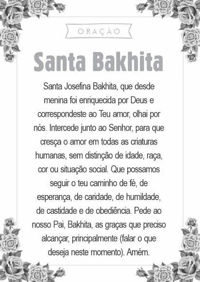 Santinho Santa Bakhita. Pcte c/ 250 Unids