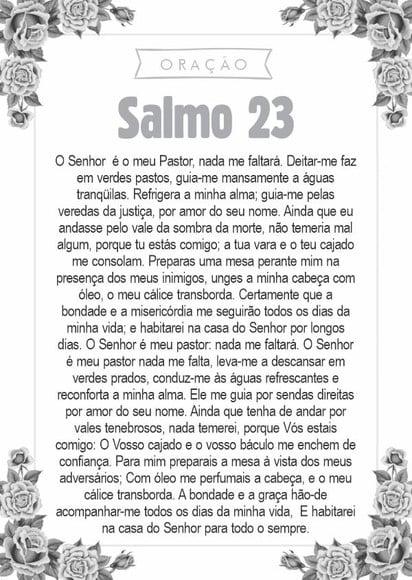 Santinho Salmo 23. Pcte c/ 250 Unids