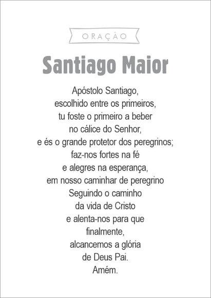 Santinho Santiago Maior. Mod2. Pcte c/ 250 Unids
