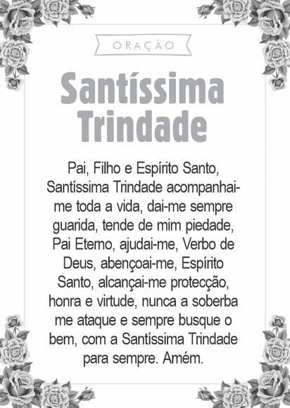 Santinho Santíssima Trindade. Pcte c/ 250 Unids