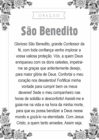 Santinho São Benedito. Pcte c/ 250 Unids