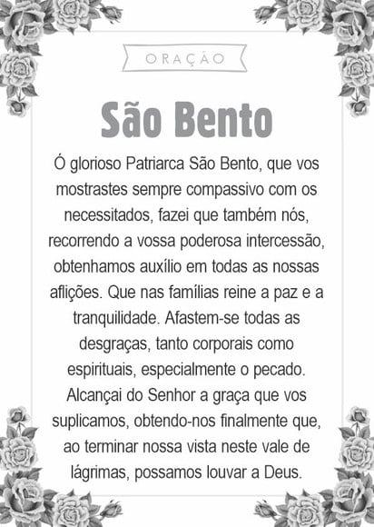 Santinho São Bento. Pcte c/ 250 Unids