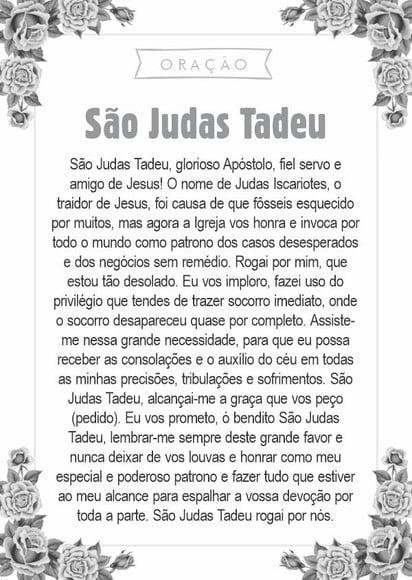 Santinho São Judas Tadeu. Pcte c/ 250 Unids