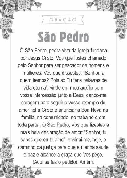 Santinho São Pedro. Pcte c/ 250 Unids