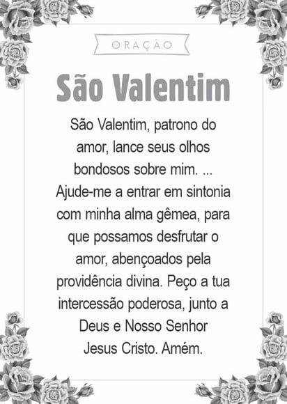 Santinho São Valentim. Pcte c/ 250 Unids