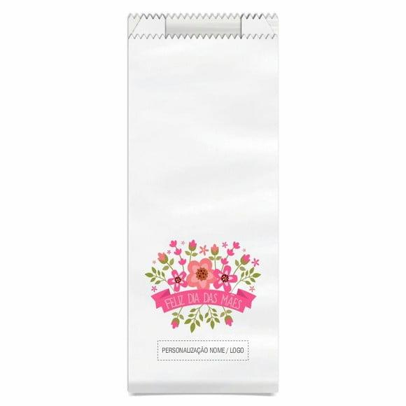 Saquinho de Papel Dia das Mães, Personalizado. Mod.08.