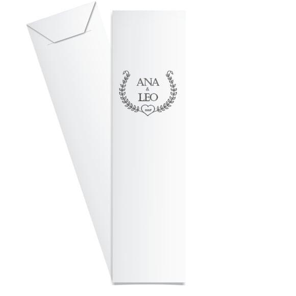 SAQUINHO DE PAPEL PORTA TALHERES PERSONALIZADO CASAMENTO M03