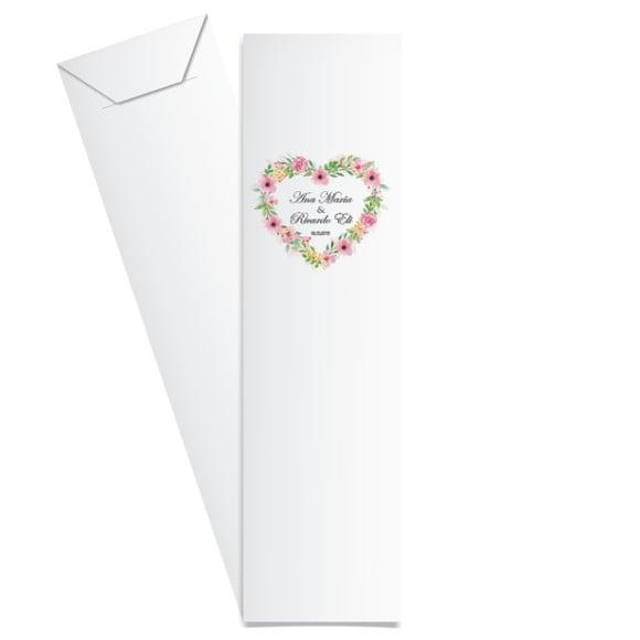 SAQUINHO DE PAPEL PORTA TALHERES PERSONALIZADO CASAMENTO M13