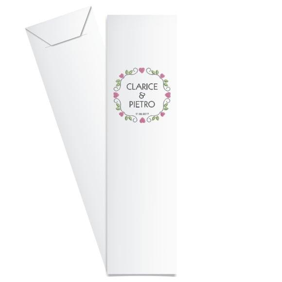 SAQUINHO DE PAPEL PORTA TALHERES PERSONALIZADO CASAMENTO M15