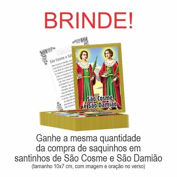 Saquinho de Papel São Cosme e São Damião + Brinde. c/ 500un