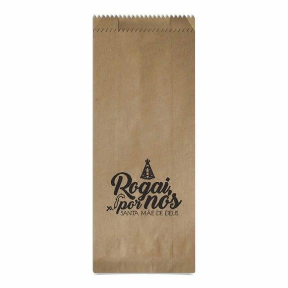 Saquinho Kraft Simples Personalizado - Rogai Por Nós...