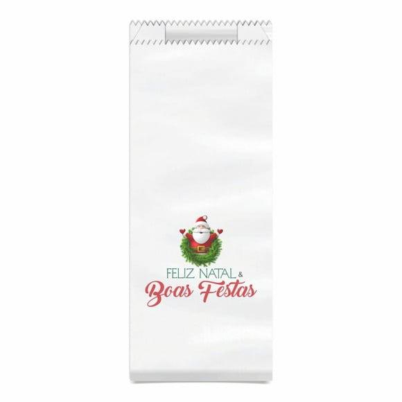 Saquinho Kraft Simples Personalizado Natal / Ano Novo