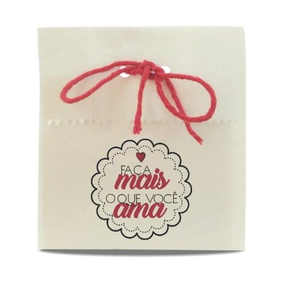 SAQUINHO PAPEL PERSONALIZADO - FAÇA MAIS O QUE VOCÊ AMA