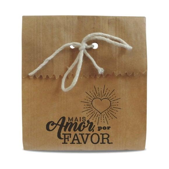 SAQUINHO PAPEL PERSONALIZADO - MAIS AMOR POR FAVOR