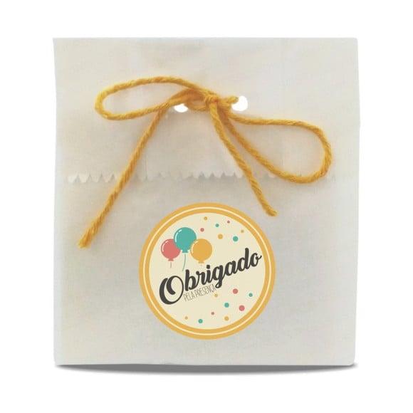 SAQUINHO PAPEL PERSONALIZADO - OBRIGADO PELA PRESENÇA II