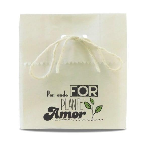 SAQUINHO PAPEL PERSONALIZADO - PLANTE AMOR