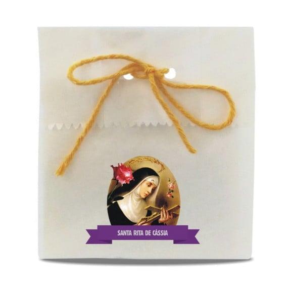 SAQUINHO PAPEL PERSONALIZADO - SANTA RITA DE CÁSSIA