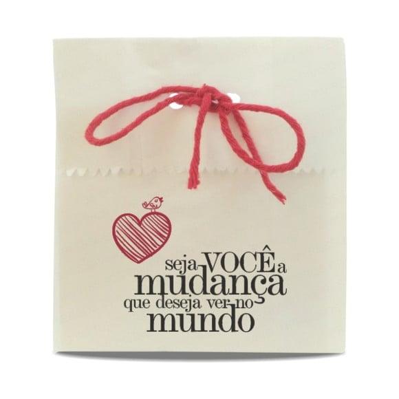 SAQUINHO PAPEL PERSONALIZADO - SEJA MUDANÇA