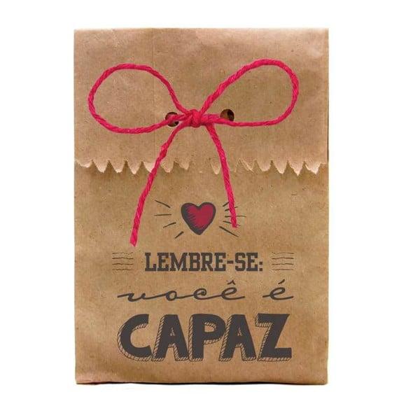 SAQUINHO PAPEL PERSONALIZADO. C/ FURO E CORDÃO - FRASES