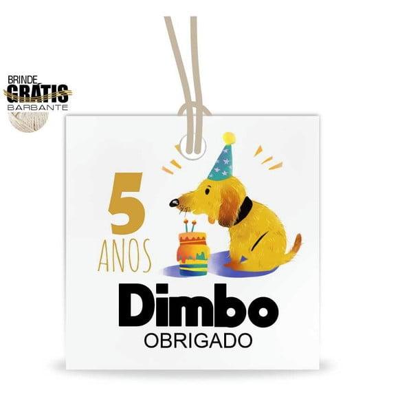 Tag aniversário quadrada