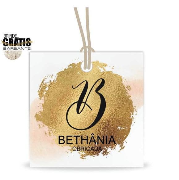 Tag aniversário quadrada