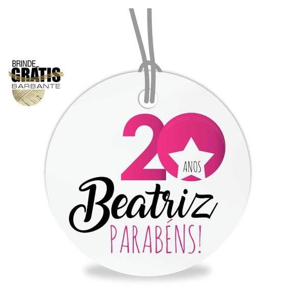 Tag aniversário redonda