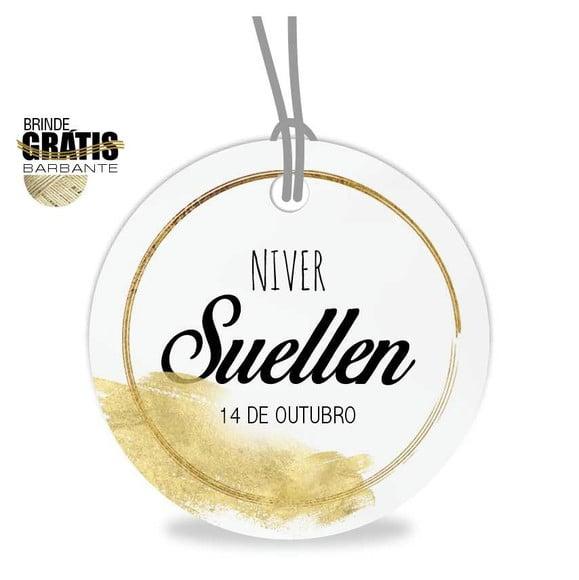 Tag aniversário redonda
