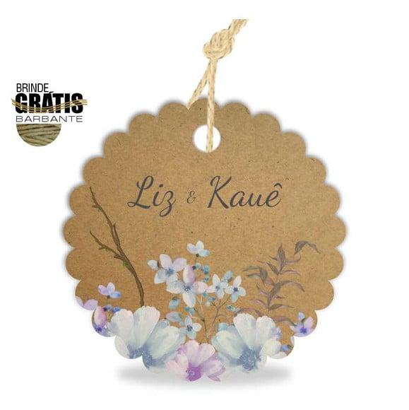 Tag casamento escalope floral
