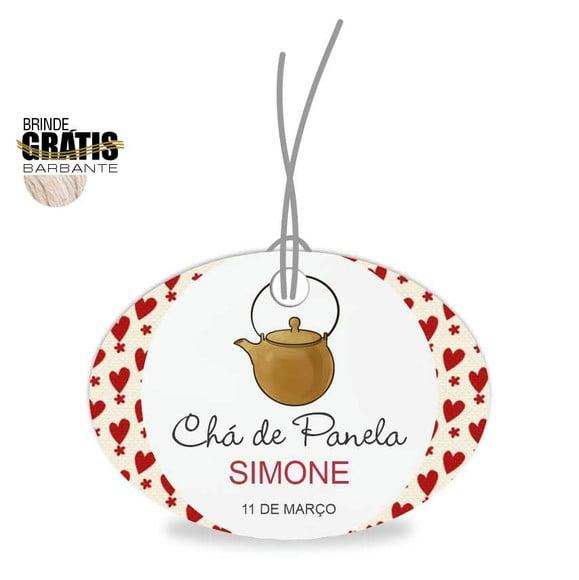 Tag casamento oval chá de panela
