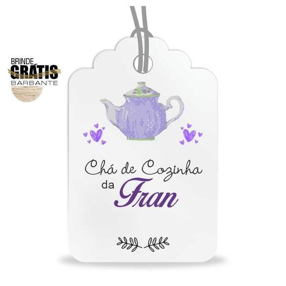 Tag casamento oval chá de cozinha