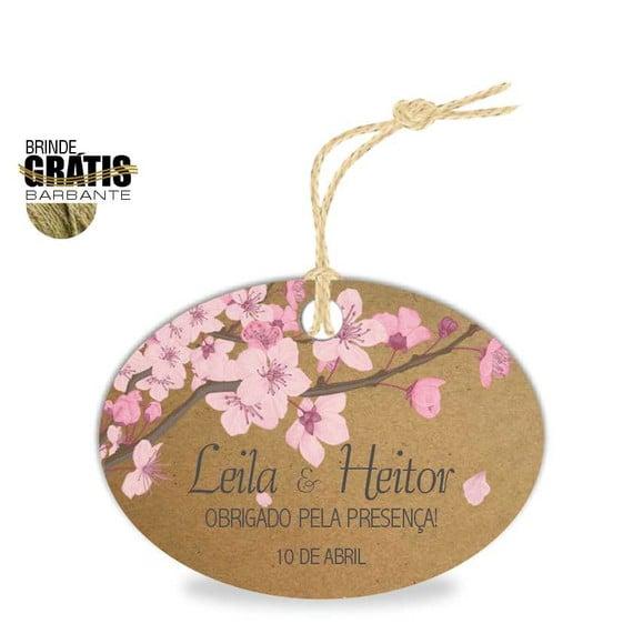 Tag casamento oval floral
