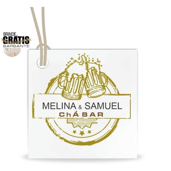 Tag Casamento Quadrada Chá Bar