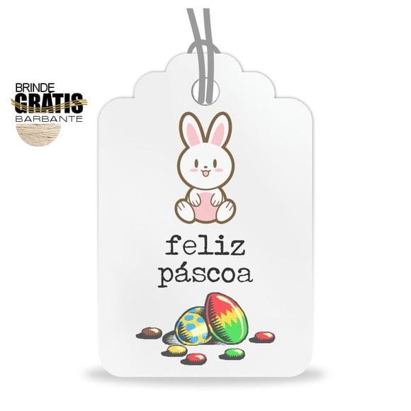 Tag Feliz Páscoa Personalizada, Mod.07