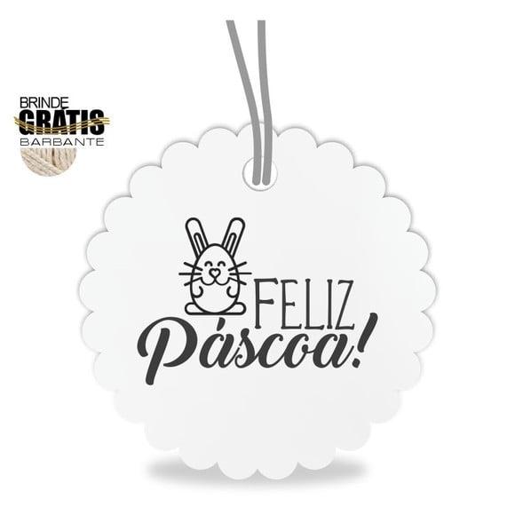 Tag Feliz Páscoa Personalizada, Mod.06