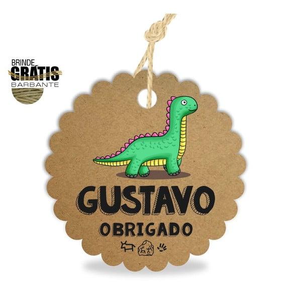 Tag infantil escalope dinossauro