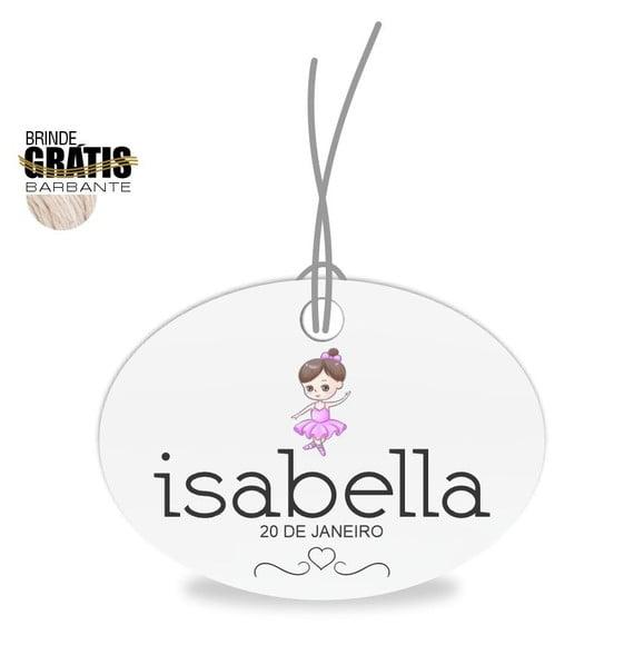 Tag infantil oval bailarina