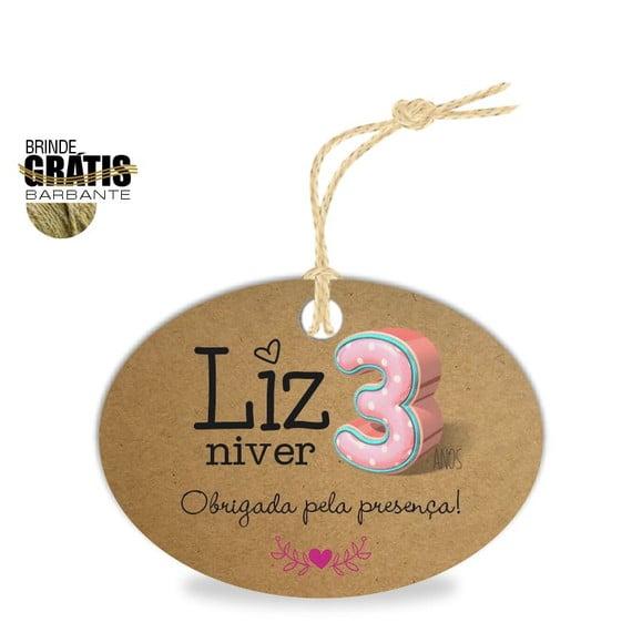 Tag Infantil Oval Niver