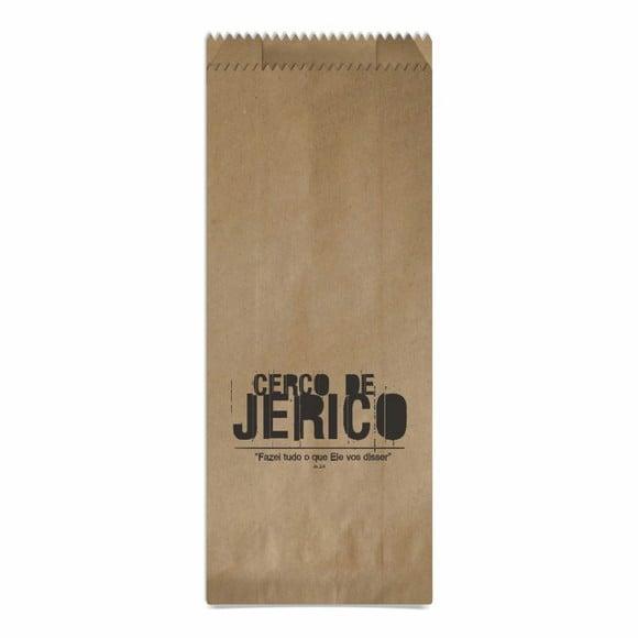Cerco de Jericó - Saquinho Kraft Simples Personalizado