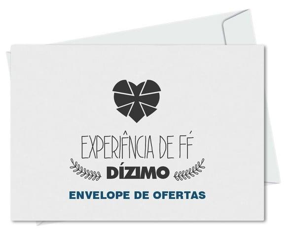 Envelope pequeno oferta/dízimo personalizado.