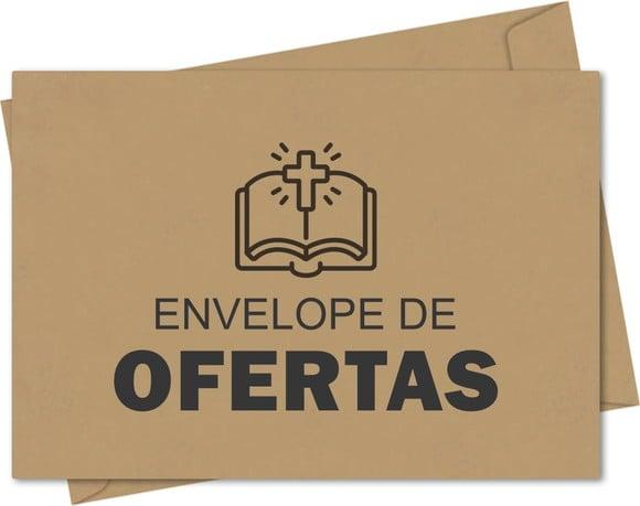 Envelope pequeno oferta/dízimo personalizado.
