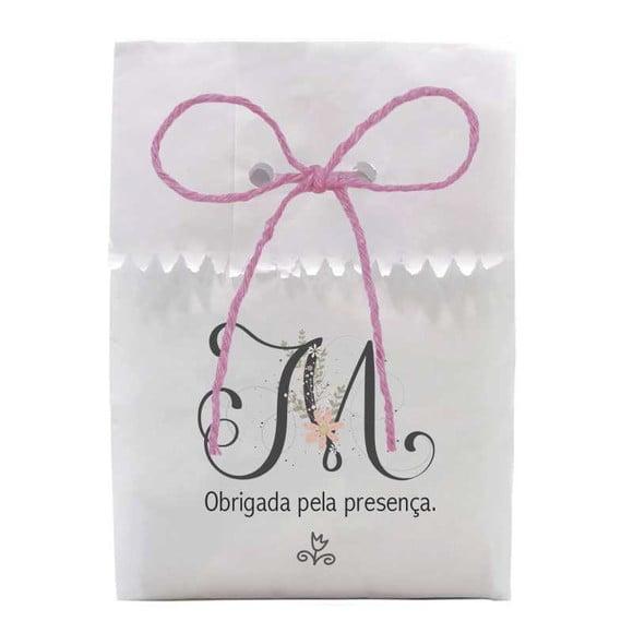 FESTAS - SAQUINHO PAPEL PERSONALIZADO. C/ FURO E CORDÃO