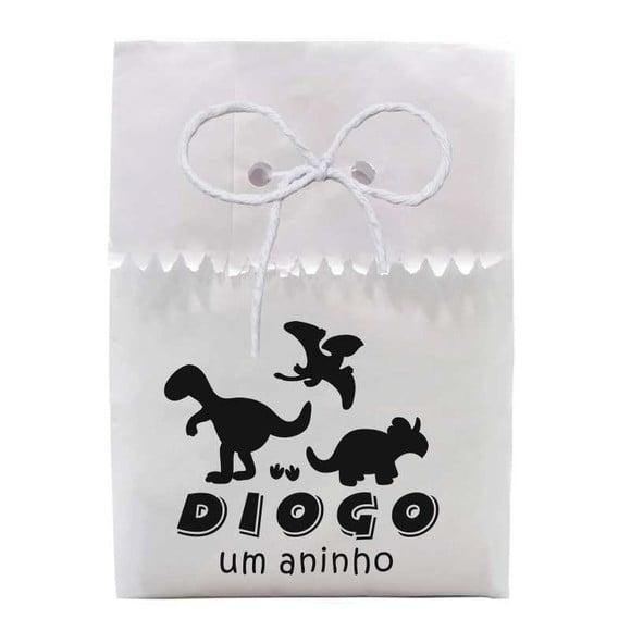 INFANTIL - SAQUINHO PAPEL PERSONALIZADO. C/ FURO E CORDÃO