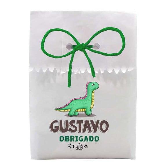 INFANTIL - SAQUINHO PAPEL PERSONALIZADO. C/ FURO E CORDÃO