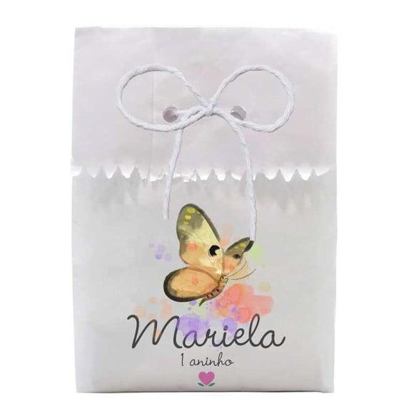 INFANTIL - SAQUINHO PAPEL PERSONALIZADO. C/ FURO E CORDÃO