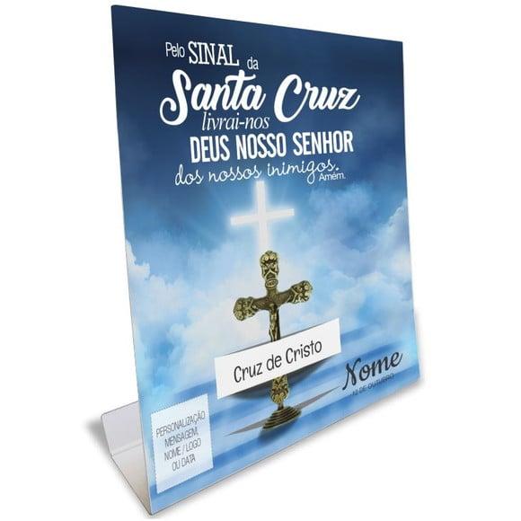 Kit Cartão Altar + Imagem Crucifixo, M1
